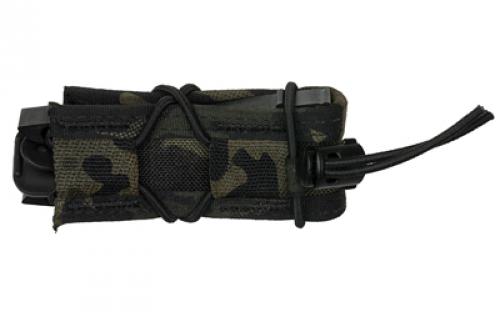 High Speed Gear Pistol TACO, Single Magazine Pouch, Molle, Fits Most Pistol Magazines, Hybrid Kydex and Nylon, Multicam Black 11PT00MB