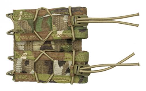 High Speed Gear Pistol TACO, Double Magazine Pouch, MOLLE, Fits Most Pistol Magazines, Hybrid Kydex and Nylon, Multicam 11PT02MC