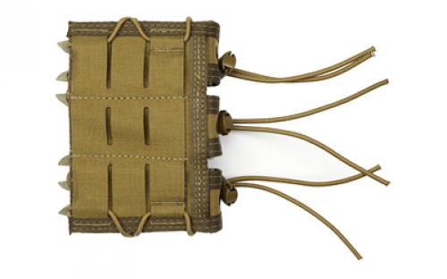 High Speed Gear Pistol TACO, Triple Magazine Pouch, MOLLE, Fits Most Pistol Magazines, Hybrid Kydex and Nylon, Coyote Brown 11PT03CB