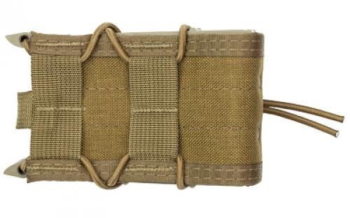High Speed Gear Rifle TACO, Single Magazine Pouch, MOLLE, Fits Most Rifle Magazines, Hybrid Kydex and Nylon, Coyote Brown 11TA00CB