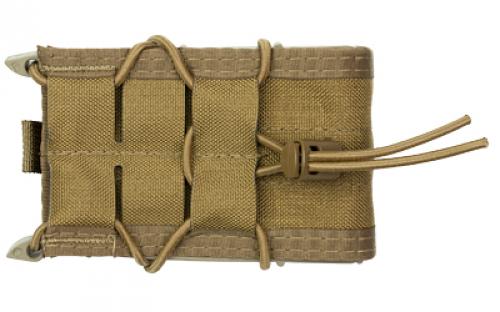 High Speed Gear Rifle TACO, Single Magazine Pouch, MOLLE, Fits Most Rifle Magazines, Hybrid Kydex and Nylon, Coyote Brown 11TA00CB