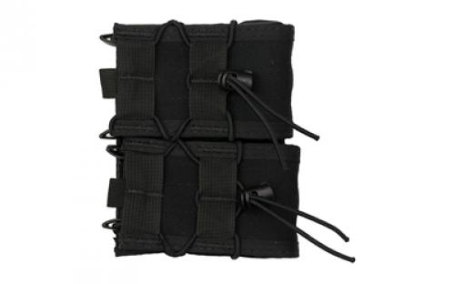 High Speed Gear Double Rifle TACO, Dual Magazine Pouch, Molle, Fits Most Rifle Magazines, Hybrid Kydex and Nylon, Black 11TA02BK