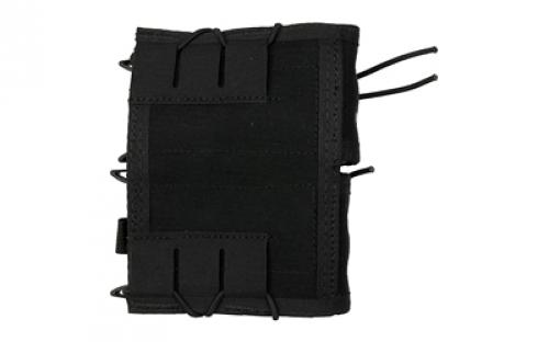 High Speed Gear Double Rifle TACO, Dual Magazine Pouch, Molle, Fits Most Rifle Magazines, Hybrid Kydex and Nylon, Black 11TA02BK