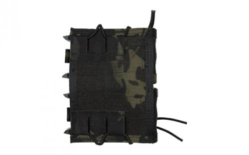High Speed Gear Double Rifle TACO, Dual Magazine Pouch, Molle, Fits Most Rifle Magazines, Hybrid Kydex and Nylon, MultiCam Black 11TA02MB
