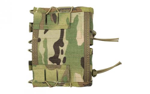 High Speed Gear Double Rifle TACO, Dual Magazine Pouch, Molle, Fits Most Rifle Magazines, Hybrid Kydex and Nylon, MultiCam 11TA02MC