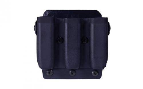 High Speed Gear Uniform Line, Triple Mag Pouch, Size 1, Black, Fits MOLLE or Belt, Kydex, Universal Clip Mount 42P103BK