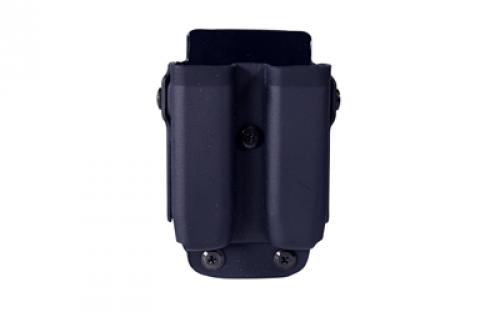High Speed Gear Uniform Line, Twin Mag Pouch, Size 1, Black, PLM Belt Mounted, Kydex 42P112BK
