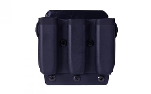 High Speed Gear Uniform Line, Triple Mag Pouch, Size 1, Black, PLM Belt Mounted, Kydex 42P113BK