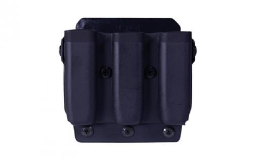 High Speed Gear Uniform Line, Triple Mag Pouch, Size 2, Black, PLM Belt Mounted, Kydex 42P213BK