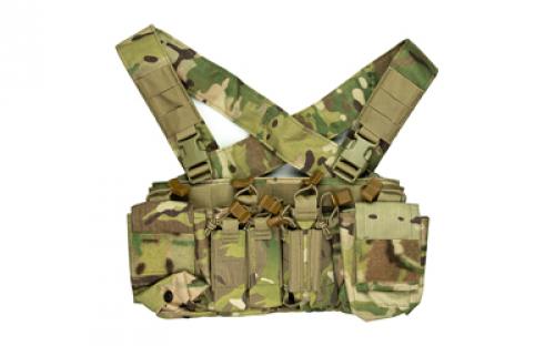 Haley Strategic Partners D3CRX, Chest Rig, Nylon Construction, Multicam, Includes (4) Rifle Magazine Pouches, (4) Pistol Pouches, (2) Pouches, X-Harness D3CRX-1-1-MC
