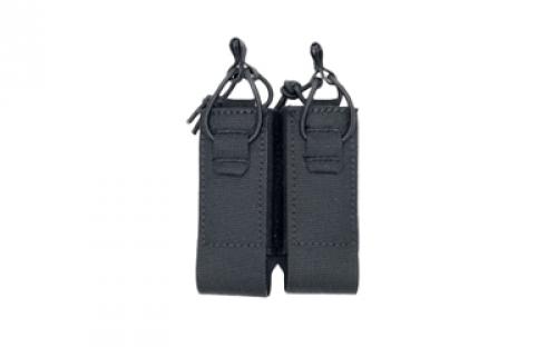 Haley Strategic Partners Magazine Pouch, Black, Double Stack Mags POUCH_PM-2-2-BLK