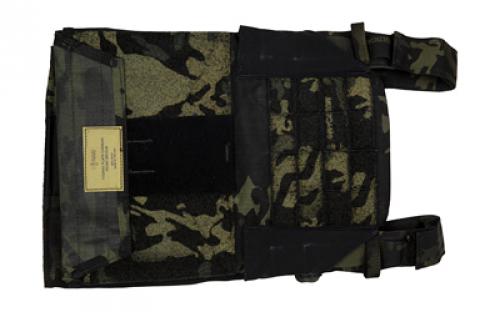 Haley Strategic Partners Thorax, Plate Bags, Medium, Compatible with All HSP Chest Rigs and Placards, Accommodates .75 to 1.125 Thick Plates, Multicam Black TPC-1-MD-MCB