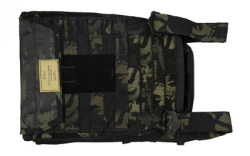 Haley Strategic Partners Thorax, Plate Bags, Medium, Compatible with All HSP Chest Rigs and Placards, Accommodates .75" to 1.125" Thick Plates, Multicam Black TPC-1-MD-MCB