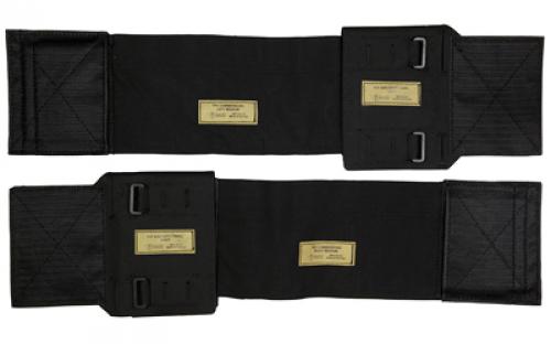 Haley Strategic Partners Thorax, Cummerbund and Side Entry Panel Set, Molle, Dual Layer Woven Elastic, Large, Black TPC_CB_SEP-1-2LG-BLK