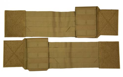 Haley Strategic Partners Thorax, Cummerbund and Side Entry Panel Set, Molle, Dual Layer Woven Elastic, Large, Coyote Brown TPC_CB_SEP-1-2LG-COY