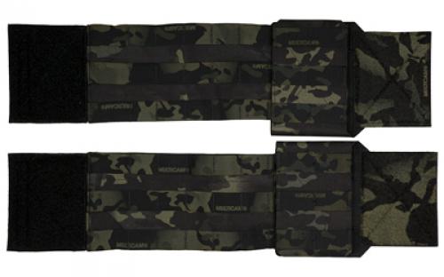 Haley Strategic Partners Thorax, Cummerbund and Side Entry Panel Set, Molle, Dual Layer Woven Elastic, Large, Multicam Black TPC_CB_SEP-1-2LG-MCB
