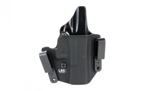 L.A.G. Tactical, Inc. Defender Series, OWB/IWB Holster, Fits Glock 19/23/32, Kydex, Right Hand, Black Finish 1001