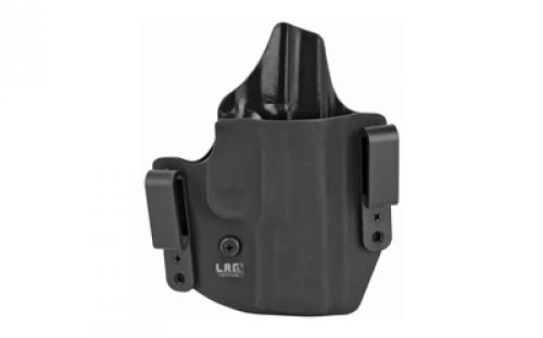 L.A.G. Tactical, Inc. Defender Series, OWB/IWB Holster, Fits FN 509, Kydex, Right Hand, Black Finish 10020