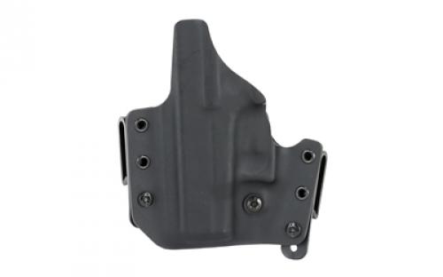 L.A.G. Tactical, Inc. Defender Series, OWB/IWB Holster, Fits Glock 26/27/33, Kydex, Right Hand, Black Finish 1004