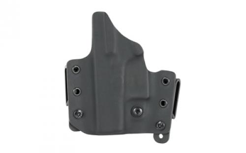 L.A.G. Tactical, Inc. Defender Series, OWB/IWB Holster, Fits Glock 42, Kydex, Right Hand, Black Finish 1044