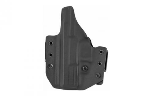 L.A.G. Tactical, Inc. Defender Series, OWB/IWB Holster, Fits CZ P-10 C, Kydex, Right Hand, Black Finish 17014