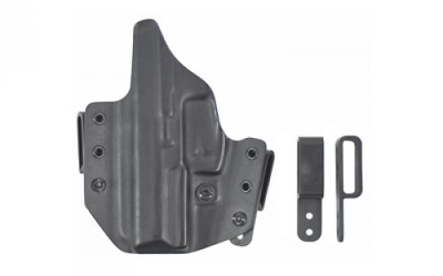 L.A.G. Tactical, Inc. L.A.G. Defender, Inside the Waistband Holster, Fits Springfield Hellcat Pro, Kydex, Matte Finish, Black, Right Hand 3057