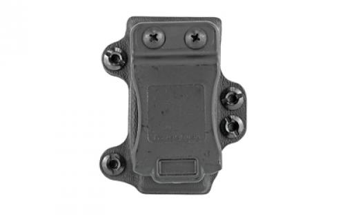 L.A.G. Tactical, Inc. Single Pistol Magazine Carrier, Fits All Double Stack 45/10mm Magazines, Kydex, Black Finish 34002