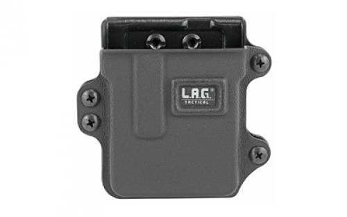 L.A.G. Tactical, Inc. Single Rifle Magazine Carrier, Fits AR-15 and .223 Accuracy International Magazines, Kydex, Black Finish 35000