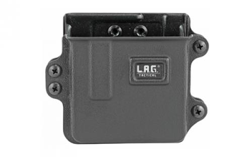 L.A.G. Tactical, Inc. Single Rifle Magazine Carrier, Fits AR-10 Magazines, Kydex, Black Finish 35001