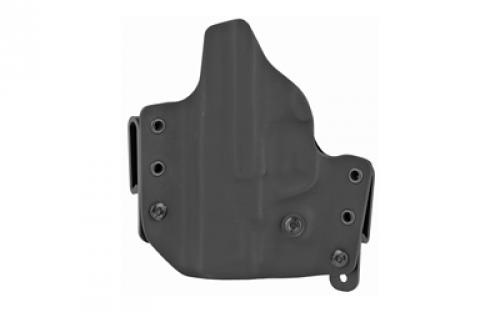 L.A.G. Tactical, Inc. Defender Series, OWB/IWB Holster, Fits S&W M&P Shield .45, Kydex, Right Hand, Black Finish 4043