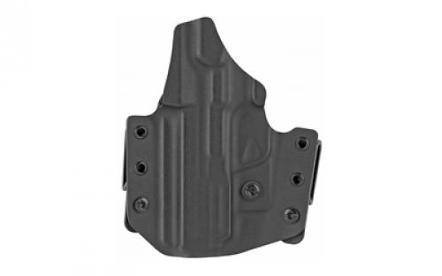 L.A.G. Tactical, Inc. Defender Series, OWB/IWB Holster, Fits S&W Shield 9EZ, Kydex, Right Hand, Black Finish 4060