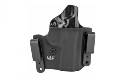 L.A.G. Tactical, Inc. Defender Series, OWB/IWB Holster, Fits 1911 3, Kydex, Right Hand, Black Finish 6007