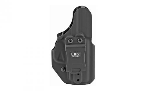 L.A.G. Tactical, Inc. Liberator MK II, Holster, Ambidextrous, Fits Springfield Hellcat, Kydex, Black Finish 70201
