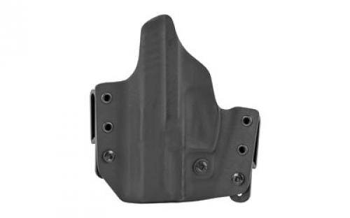 L.A.G. Tactical, Inc. Defender Series, OWB/IWB Holster, Fits H&K VP9SK, Kydex, Right Hand, Black Finish 9030