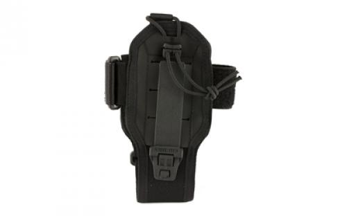 Maxpedition RDP Radio Pouch, Adjustable Side and Bottom Hook & Loop Straps, Adjustable Top Bungee, Black RDPBLK