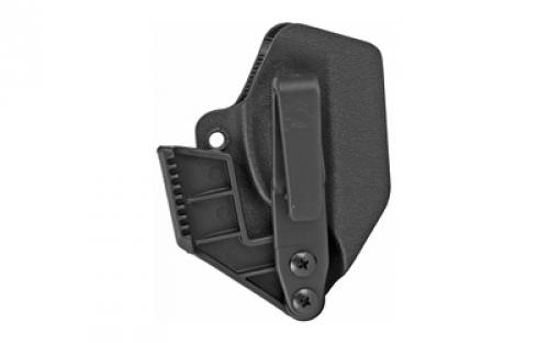 Mission First Tactical Minimalist, Inside Waistband Holster, Ambidextrous, Fits Ruger EC9/EC9S And LC9/LC9S, Black Kydex, Includes 1.5" Belt Attachment H2RUEC9AIWBM
