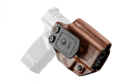 Mission First Tactical Hybrid Holster, Inside Waistband Holster, Ambidextrous, Fits Springfield Prodigy 5", Kydex with Leather Shell, Includes 1.5" Belt Attachment, Brown H3-SFD-5-BR1