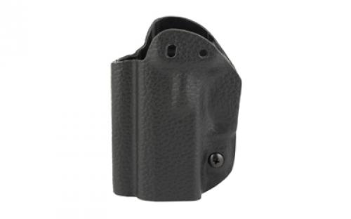 Mission First Tactical Hybrid Holster, Inside Waistband Holster, Ambidextrous, Fits Sig P365, Kydex with Leather Shell, Includes 1.5 Belt Attachment, Black H3-SIG-1-BLK2