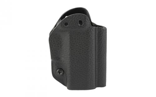 Mission First Tactical Hybrid Holster, Inside Waistband Holster, Ambidextrous, Fits Sig P365, Kydex with Leather Shell, Includes 1.5" Belt Attachment, Black H3-SIG-1-BLK2