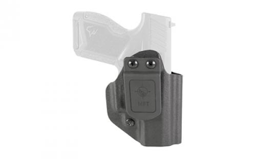 Mission First Tactical Hybrid Holster, Inside Waistband Holster, Ambidextrous, Fits Taurus G4, Kydex with Leather Shell, Includes 1.5 Belt Attachment, Black H3-TU-3-BLK2