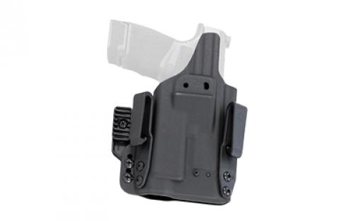 Mission First Tactical Pro Holster, Inside Waistband Holster, Ambidexrous, For Springfield Hellcat with TLR-6, Kydex, Includes 1.5 Belt Attachment, Black H5-SFD-1-WL-6