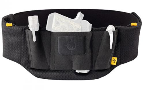 Mission First Tactical Tactical Belly Band, Inside Waistband Holster, Ambidextrous, Universal Fit, Nylon, Black H6-BB-1