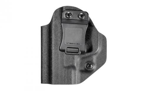 Mission First Tactical Inside Waistband Holster, Ambidextrous, Black, Fits Ruger LCP II, Kydex, Includes 1.5" Belt Attachment, Black Finish HRULCP2AIWBA-BL