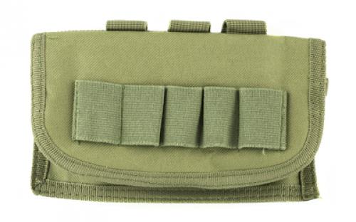 NCSTAR Shot Shell Pouch, Nylon, Green, MOLLE Straps for Attachment, Holds 17 Shot Shells CV12SHCG