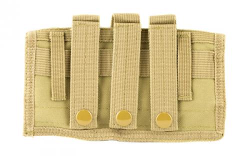 NCSTAR Shot Shell Pouch, Nylon, Tan, MOLLE Straps for Attachment, Holds 17 Shot Shells CV12SHCT