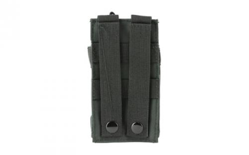 NCSTAR Single AR Magazine Pouch, Nylon, Black, MOLLE Straps for Attachment, Fits One AR Style Magazine CVAR1MP2929B