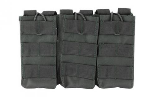 NCSTAR Triple AR Magazine Pouch, Nylon, Black, MOLLE Straps for Attachment, Fits Three AR Style Magazines CVAR3MP2928B