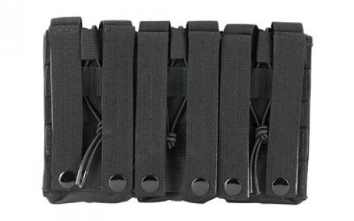 NCSTAR Triple AR Magazine Pouch, Nylon, Black, MOLLE Straps for Attachment, Fits Three AR Style Magazines CVAR3MP2928B