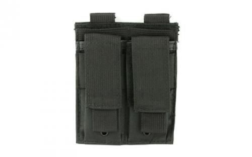NCSTAR Double Pistol Magazine Pouch, Nylon, Black, MOLLE Straps for Attachment, Fits Two Standard Capacity Double Stack Magazines CVP2P2931B
