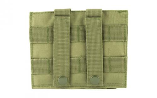 NCSTAR Triple Pistol Magazine Pouch, Nylon, Green, MOLLE Straps for Attachment, Fits Three Standard Capacity Double Stack Magazines CVP3P2932G